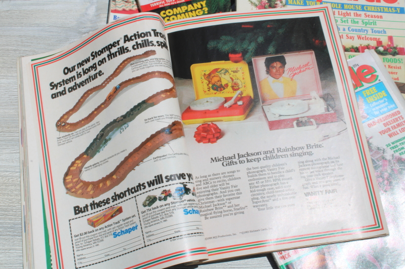photo of lot 80s vintage Family Circle Christmas magazines baking, holiday recipes, tons of ads!  #7